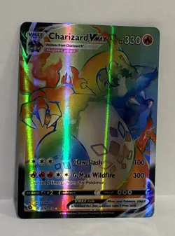 Pokemon Charizard VMAX 74/73 Champions Path Secret Rare Holo 330 HP TCG - Image 1