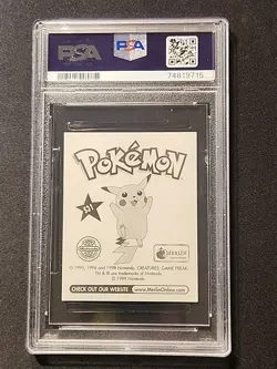 PSA 8 - VINTAGE 1999 Merlin Pokemon Gary Oak Prism #S31 - Image 2