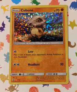 Pokemon TCG Cubone 7/12 McDonald's Promo Holo English 2018 - Image 1