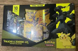Pokemon Pikachu & Zekrom GX Tag Team Premium Collection Box SEALED - Image 3