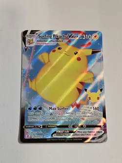 Pokemon Surfing Pikachu VMAX 009/025 Celebrations Ultra Rare Holo ✨MINT✨ - Image 3