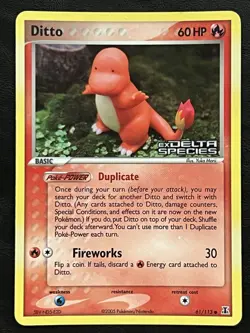 Pokemon Ditto Reverse Holo - EX Delta Species - 61/113 LP - Image 1
