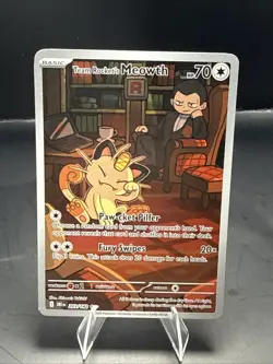Pokemon Team Rocket's Meowth 203/182 Sv10: Destined Rivals Holo - Image 2