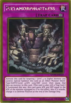 Metamorphortress - MVP1-ENG27 - Gold Rare - 1st Edition - Lightly Played - Image 1