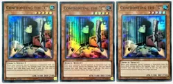 3 x INCH-EN040 Confronting the "C" - Super Rare 1st Edition Near Mint YuGiOh - Image 1