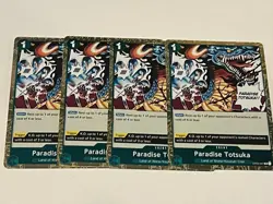 One Piece TCG OP02-047 Paradise Totsuka NM Character 4x playset Paramount War - Image 1