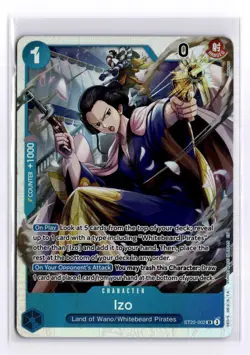 Izo ST22-002 Super Rare Starter Deck 22: Ace & Newgate One Piece Near Mint - Image 1