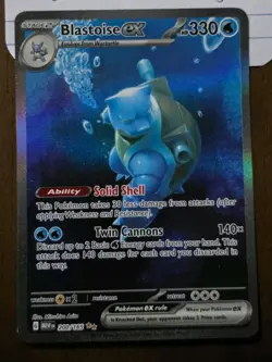 Pokemon Scarlet & Violet 151 Blastoise EX Special Illustration Rare Card 200/165 - Image 1