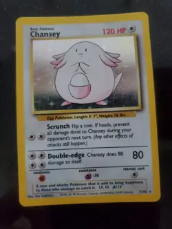 Chansey Base Set Holo Pokemon Card Jungle Fossil WOTC - Image 1