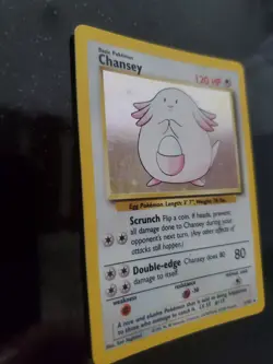 Chansey Base Set Holo Pokemon Card Jungle Fossil WOTC - Image 2