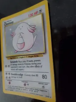 Chansey Base Set Holo Pokemon Card Jungle Fossil WOTC - Image 3