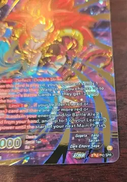 2022 Dragon Ball Super Card Game SS4 Gogeta, Indomitable Might Bt18-143 SPR - Image 4