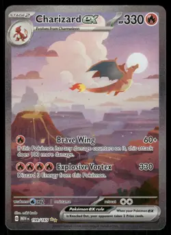 Pokemon Cards Charizard ex 199/165 151 Special Illustration Rare NM - Image 1