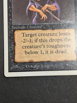 MTG Card - 1x Weakness - Unlimited Edition 2ed - Vintage HP Magic The Gathering - Image 5