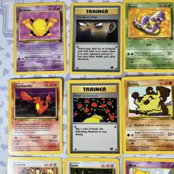 Team Rocket Pokemon Card Lot (21 cards) Commons and Uncommons MP/LP #9 - Image 2