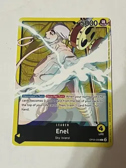 Enel - OP05-098 - Leader - Near Mint - English - One Piece Card Game - Image 1