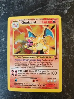 Charizard 4/130 - Base Set 2 Holo Rare Pokemon Card LP (NM Front!) - AUTHENTIC - Image 1