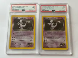 2 Rocket's Mewtwo Holo GC 14/132 2000 PSA 9 + 6 More Graded Cards & 10 Non Holo - Image 1