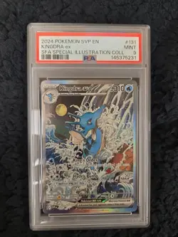 2024 Pokemon Kingdra EX 131 Scarlet & Violet Promo Holo Card PSA 9 - Image 1