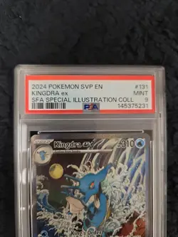 2024 Pokemon Kingdra EX 131 Scarlet & Violet Promo Holo Card PSA 9 - Image 3