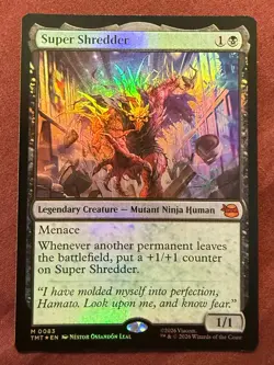 Magic the Gathering MTG Teenage Mutant Ninja Turtles Super Shredder Foil M0083 - Image 1
