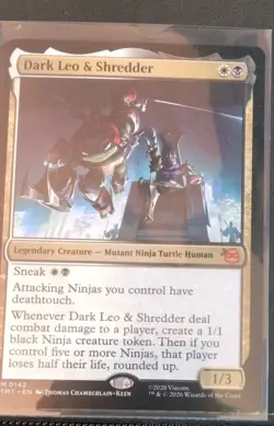Wizards of the Coast Dark Leo & Shredder M0142 White/Black Legendary TMNT - Image 1