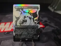 Venom Peer into the Abyss (2021) B&W (Rainbow Foil) Secret Lair Drop Foil - Image 1