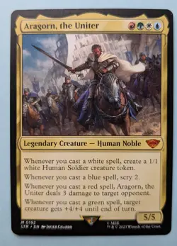 MTG Aragorn, the Uniter - The Lord of the Rings: Tales of Middle-Earth 0192 - Image 1