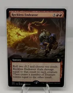 Reckless Endeavor (Extended Art) #302 (NM) Forgotten Realms AFC Magic MTG - Image 1