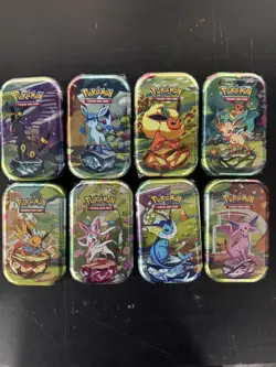 Pokemon Prismatic Evolutions Mini Tins FULL SET of 8 New Sealed *SHIPS TODAY* - Image 1