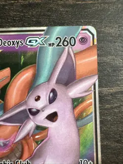 Espeon & Deoxys GX Ultra Rare 72/236 Sm-Unified Minds Holo Basic Pokemon TCG - Image 3