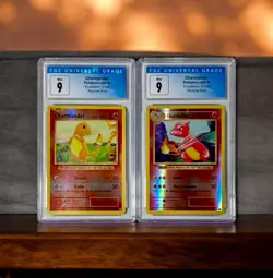 CGC 9 Charmander & Charmeleon Reverse Holo XY Evolutions Pokemon Set - Image 1