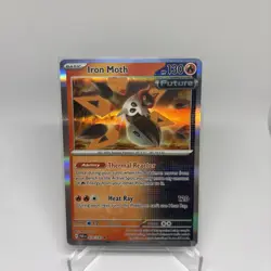 Pokemon TCG Iron Moth Paradox Rift 028/182 Regular Holo Rare - Image 1