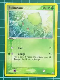 Bulbasaur 55/112 EX FireRed & LeafGreen Common Pokemon Card 2004 Non Holo - Image 1