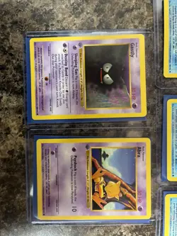 Pokemon Base Shadowless 1st Edition Lot of 5 Cards Abra, gastly, poliwhirl NM - Image 5