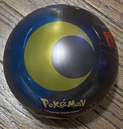Pokemon TCG PokeBall Tin - Moon Ball H24 - Sealed NEW - 3 Booster Packs - Image 1