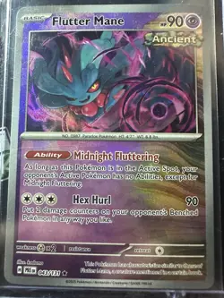 Flutter Mane 043/131 Master Ball Pattern, Prismatic Evolutions, Pokemon TCG, NM - Image 1