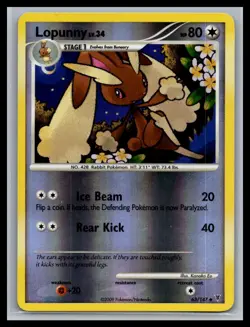 Lopunny Uncommon Supreme Victors 63 NM Pokemon - Image 1