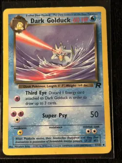 Pokemon Dark Golduck TCG 37/82 Team Rocket Non Holo Rare - Image 1