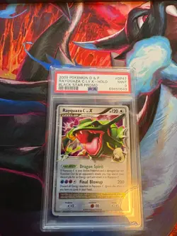 Pokemon Rayquaza C LV. X #DP47 Holo PSA 9 Mint - Image 1
