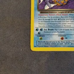 2000 Pokemon Dark Gyrados Regular 25/82 Team Rocket - Image 5
