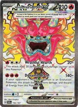Pokemon TCG Hearthflame Mask Ogerpon EX 192/167 Twilight Masquerade VLP - Image 1