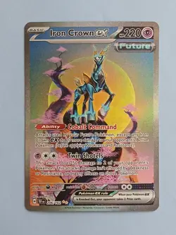 Pokemon Temporal Forces Iron Crown ex 206/162 Special Illustration Rare - Image 2