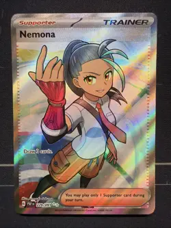 Pokemon TCG Nemona 229/091 - Ultra Rare Full Art - Paldean Fates - NM/Mint - Image 1