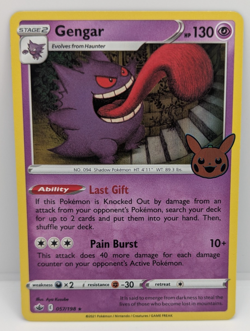 Gengar (2021) 057/198 Trick or Trade Holo NM Pokemon - Image 1