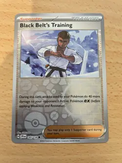 Pokemon TCG #145/159 Black Belt's Training Common Reverse Holo Journey Together - Image 1