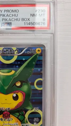Pokemon Poncho-Wearing Pikachu 230/XY-P XY-P Promo Holo Japanese PSA 8 - Image 4