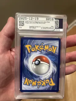 Pokemon 2025 Mega Lucario EX 188 Gold Hyper Rare Mega Evolution English PSA 9 - Image 2