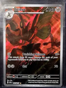 Pokemon Scarlet & Violet Obsidian Flames Scizor 205/197 Illustration Rare (B) - Image 1