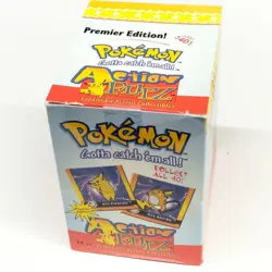 POKEMON Action Flipz Premier Edition! Unopened Box 24 Packs Artbox Nintendo 1999 - Image 1